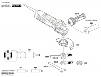 Bosch 3 601 G95 000 Gws 15-125 Ci Angle Grinder 230 V / Eu Spare Parts